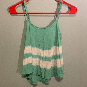 Heart and Hips Teal and White Tank